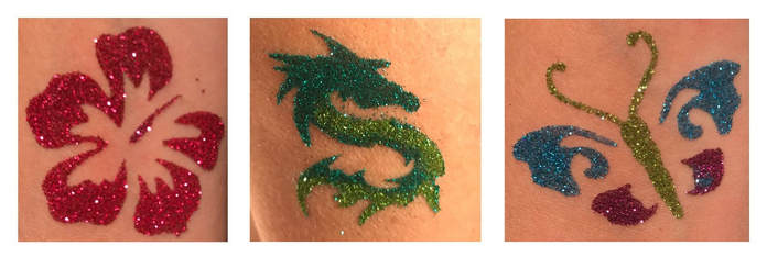 Glitter tattoos for kids and adult parties in Belleville, Kingston & surrounding areas!